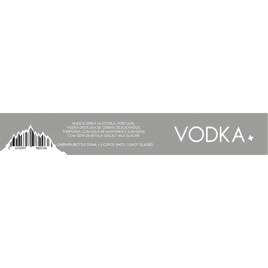Wild Snow Dog Vodka com Copos de Shot