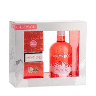 Wild Snow Dog Cherry Gin com Boião de Cerejas do Fundão