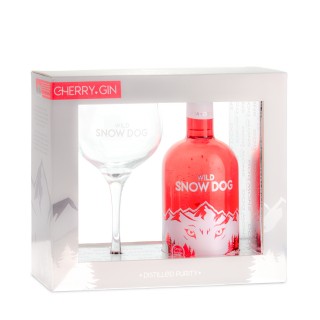 Wild Snow Dog Cherry Gin com Copo 