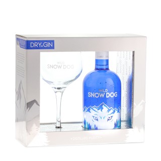 Wild Snow Dog Dry Gin com Copo