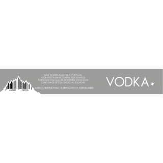 Wild Snow Dog Vodka com Copos de Shot Wild Snow Dog Vodka com Copos de Shot