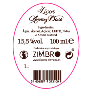 Miniatura Licor Arroz Doce Miniatura Licor Arroz Doce
