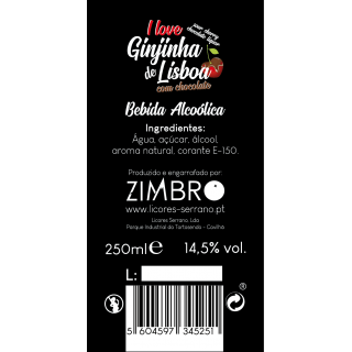 I Love Ginjinha de Lisboa com Chocolate