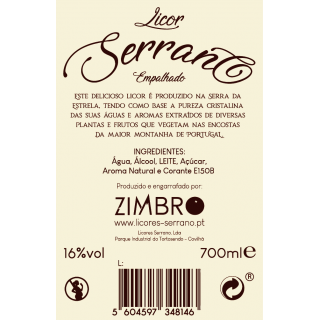 Licor Serrano Empalhado