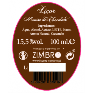 Miniatura Licor Mousse de Chocolate Miniatura Licor Mousse de Chocolate