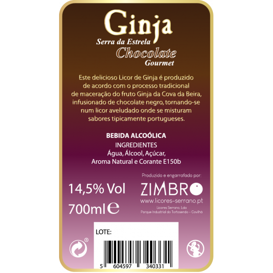 Ginja Serra da Estrela com Chocolate
